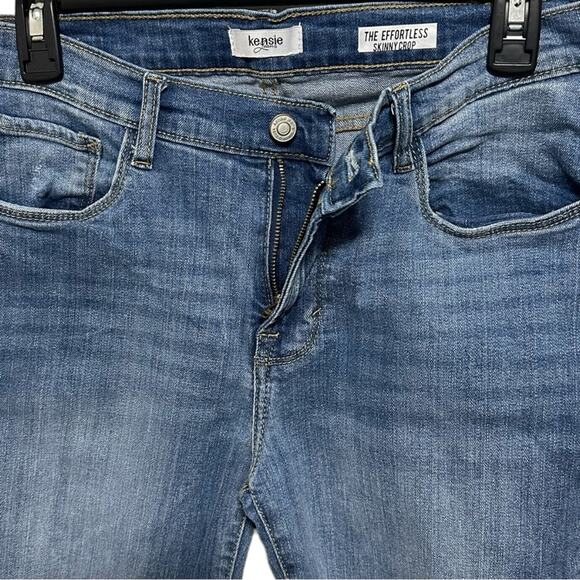 KENSIE Jeans Womens Size 8/29 Effortless Skinny Crop Distressed - Picture 3 of 6
